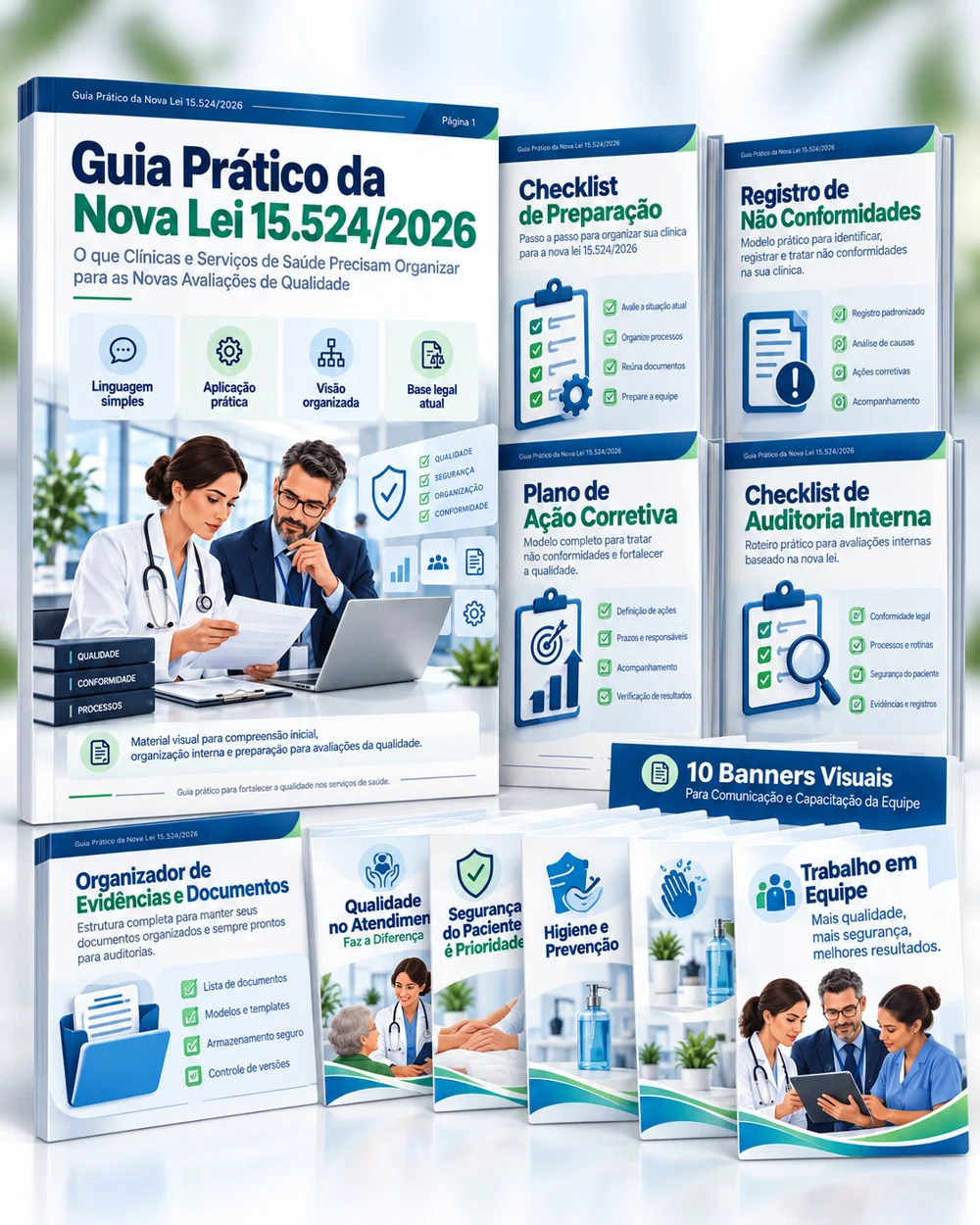 Plano Completo com guia, checklist e ferramentas de organização da qualidade